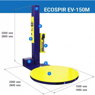ECOSPIR EV automatinis palečių vyniotuvas 1
