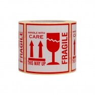 Labels Fragile/This way up 500 pcs/roll