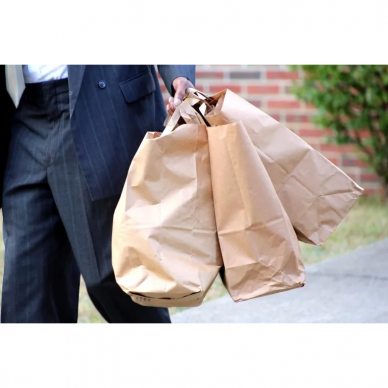 Paper bags with handle 260+120x350mm 3